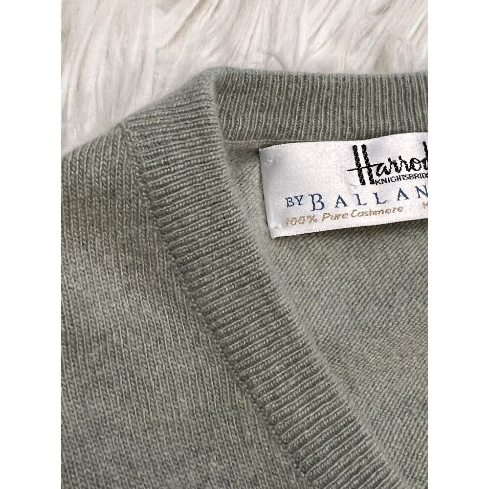 Ballantyne x Harrods 100% Cashmere Sweater Vest Scotland Men's Size 44/US L - Picture 7 of 10